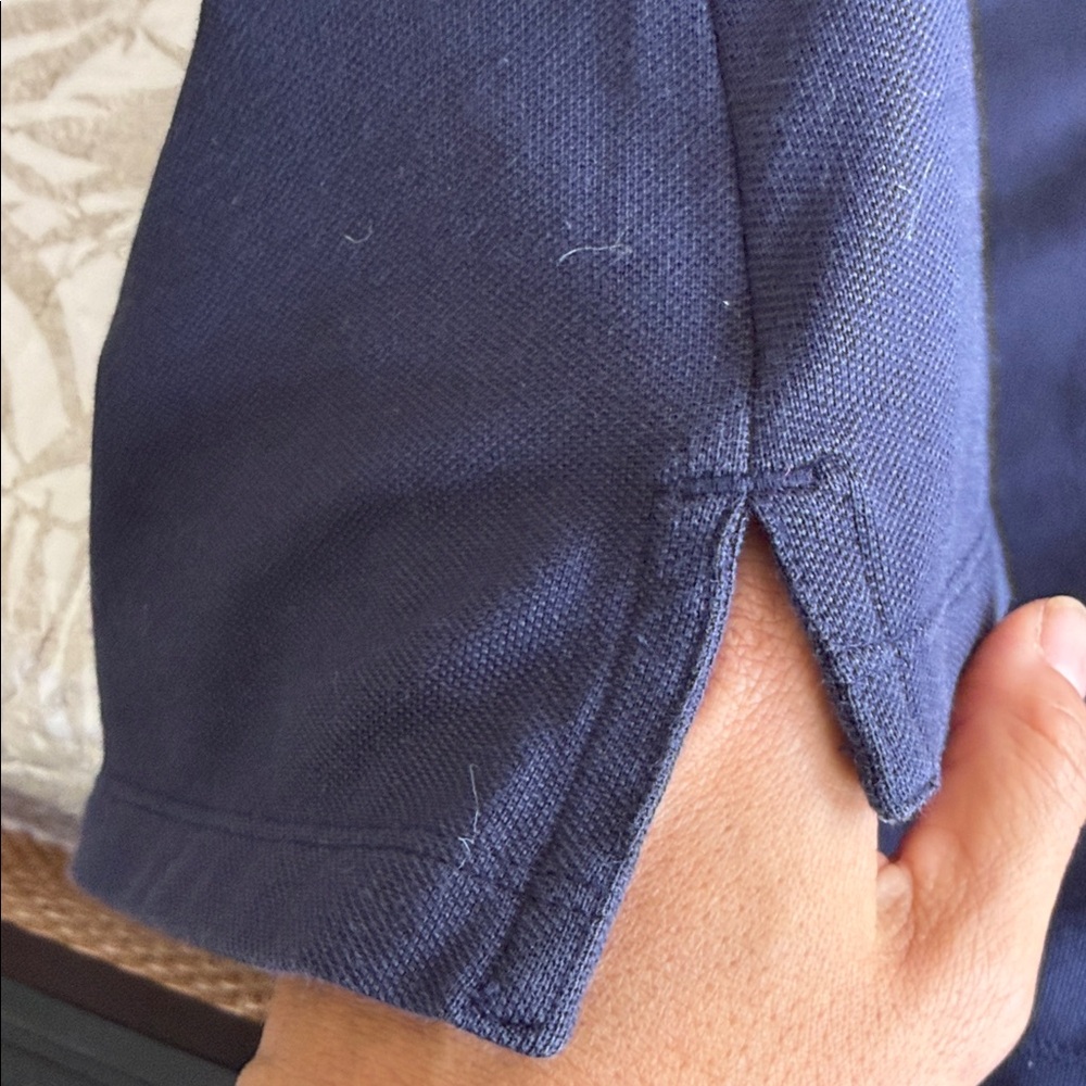 Tory Burch Navy Polo Shirt with White Trim - Picture 6 of 6